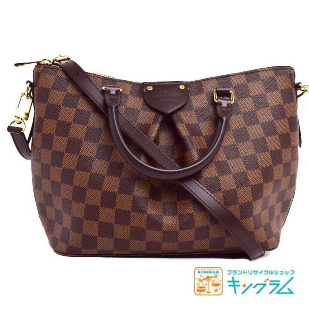 Louis Vuitton Damier Siena Ebene Brown Handbag shoulder strap
